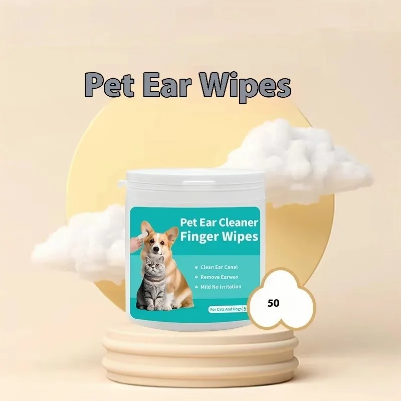 Portable Ear Finger Cleaner Cleaning Deodorizing Grooming Bed Soft Water Bath Eye Care Wet Pets Wipes for Dog Cat