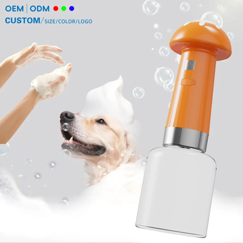 Portable Electric Pet Bath Set Cordless Bubble Machine and Shampoo for Travel Home Dog Cat Washing