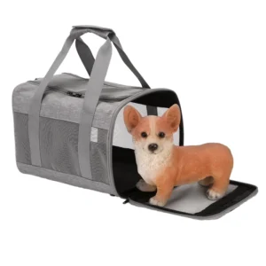 Portable Foldable Dog Cat Travel Carrier Solid Zipper Breathable Pet Stroller for Carrying Pets During Travel
