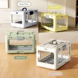 Portable Folding PP Material Pet Travel Carrier Breathable Design Large Capacity All Season for Cats and Dogs
