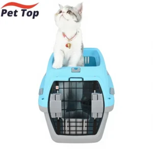 Portable Hard Sided Pet Airline Carrier IATA Approved Ventilated Dog Cat Travel Crate for Transport