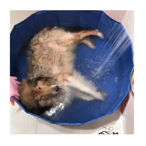 Portable Household Foldable PVC Dog Cat Pet Swimming Pool Bathing Cleaning Basin