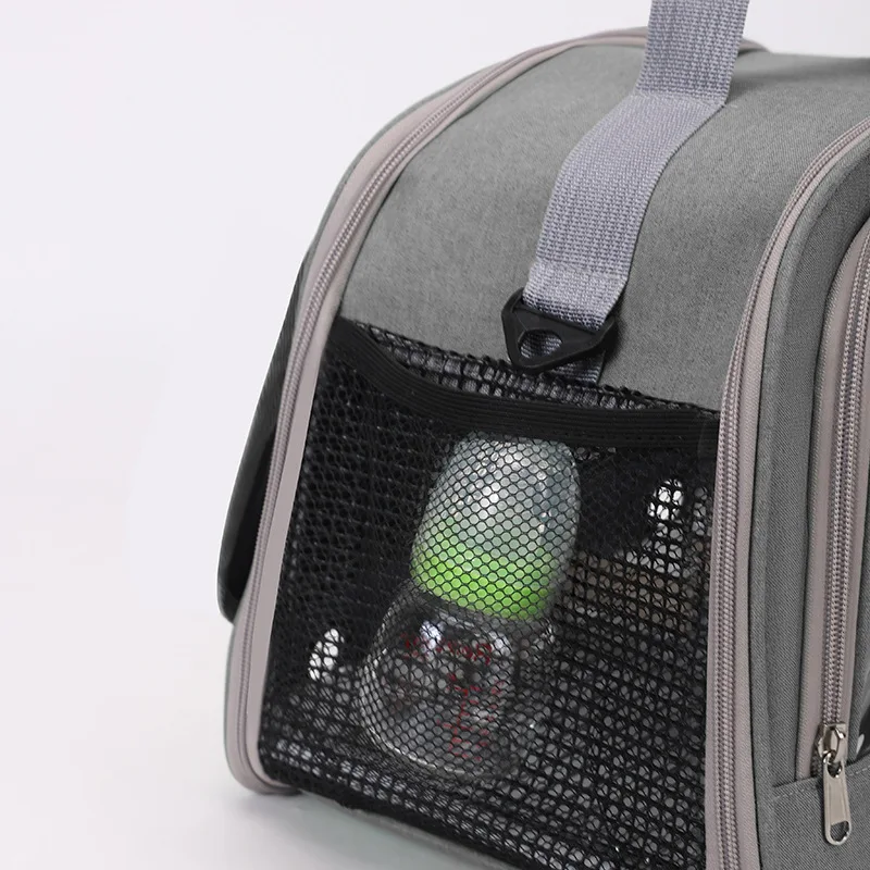 Portable Large Shoulder Backpack for Pets Comfortable Breathable Small Pet Bag Button Closure Multi Use Hamster Rabbit Supplies