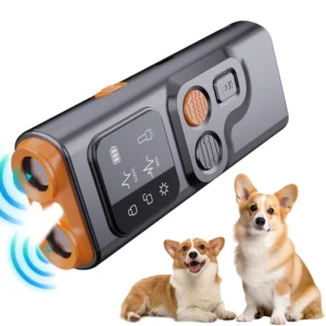 Portable Multi functional Ultrasonic Anti Bark Dog Repeller Beep Sound Ultrasonic Dog Training Bark Control Device Pet Supplies