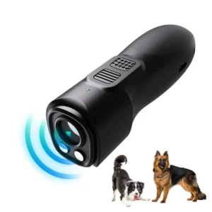 Portable Multifunctional Ultrasonic Dog Repeller Anti Barking Training Device Durable Plastic IP67 Waterproof >20 Bark Control