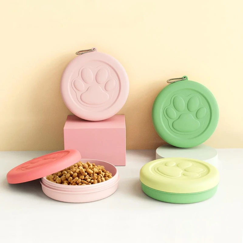 Portable Outdoor PP Pet Bowl Snack Box Multi-Functional Dog and Cat Feeder for Food and Water