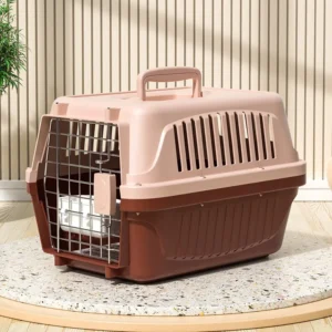 Portable Outdoor Pet Cat and Dog Carrier Soft Sided PVC Polyester 10kg Capacity Includes Bowl and Urine Separator Model 303TC