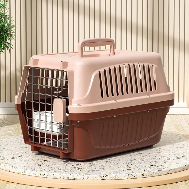 Portable Outdoor Pet Cat and Dog Carrier Soft Sided PVC Polyester 10kg Capacity Includes Bowl and Urine Separator Model 303TC