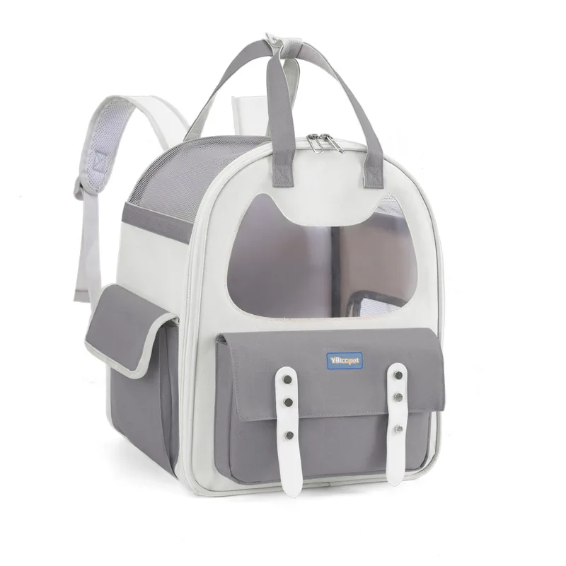 Portable Oxford Pet Carrier Dual use Breathable Backpack for Pets Airline approved Cat Carrier