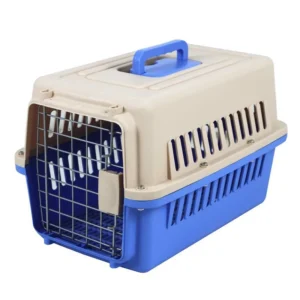 Portable PET Plastic Air Box Flight Approved Cat and Dog Cage Carrier with Handle Multiple Styles for Travel