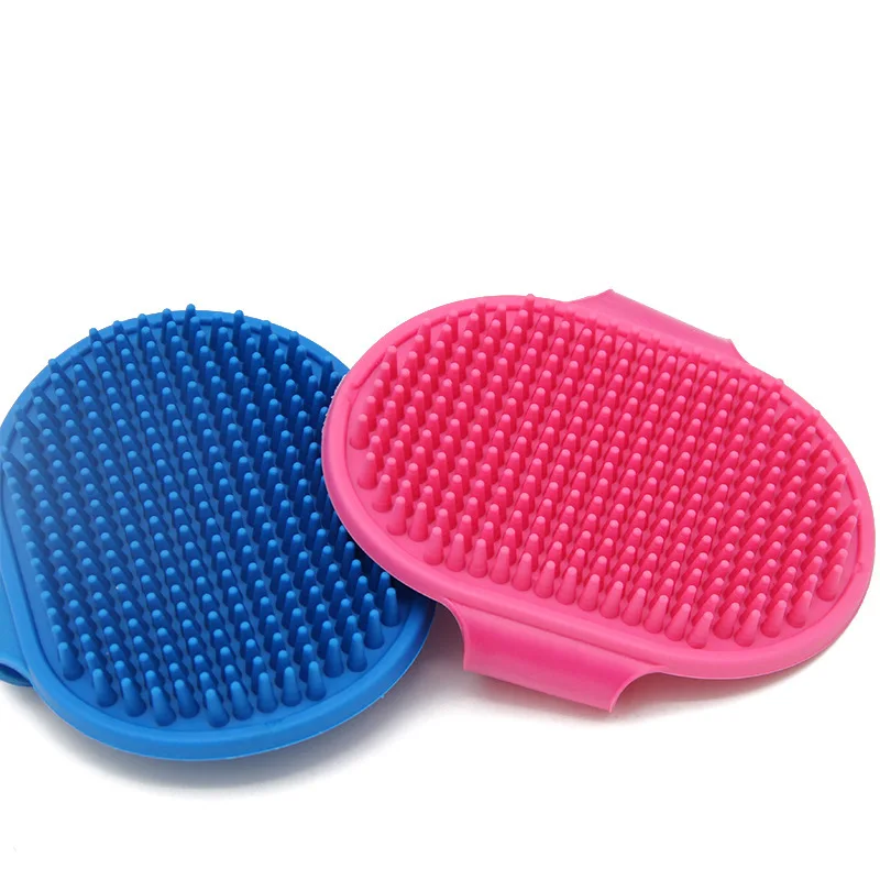Portable Pet Bathing Brush and Gloves for Cats and Dogs Massage and Deshedding Cleaning Tool with Thermoplastic Silicone