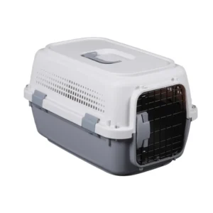 Portable Pet Carrier Box for Cat Dog Travel Airline Approved Plastic Pet Crate