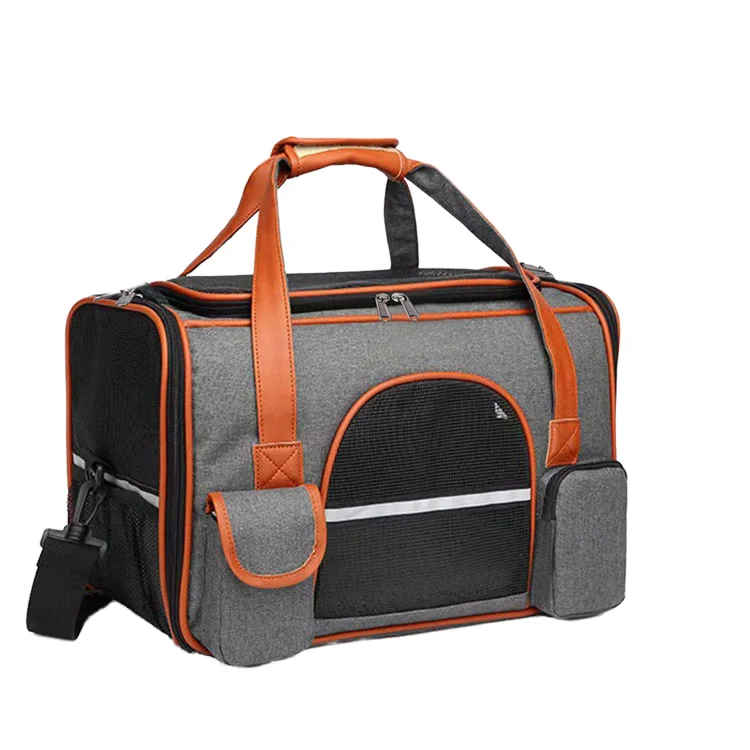 Portable Pet Carrier Tote Bag Breathable Dog Cat Travel Carrier Outdoor Transport for Dogs and Cats for Flight and Travel