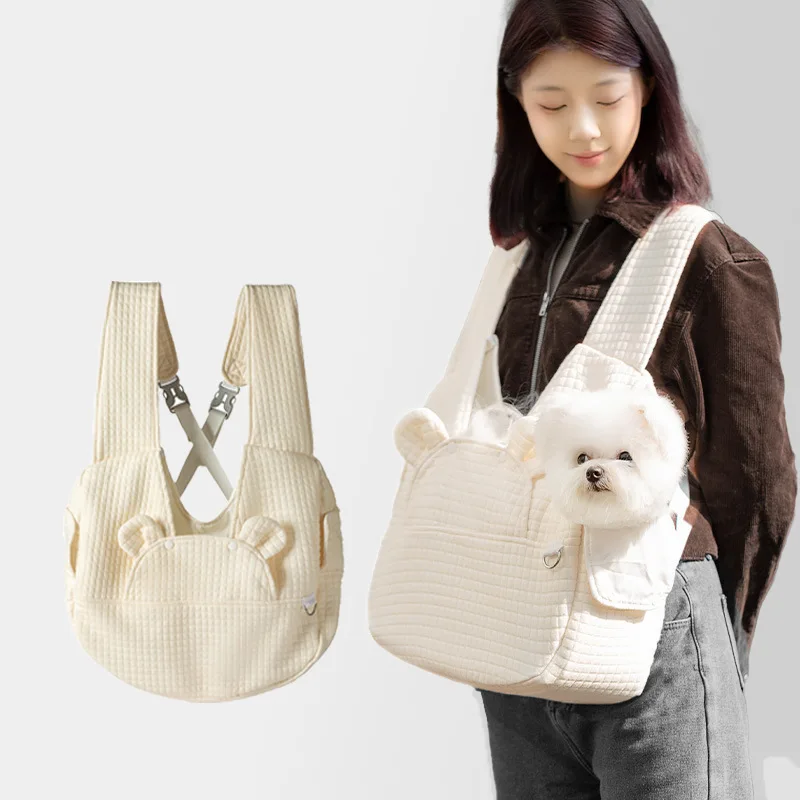 Portable Pet Carriers for Small Dogs Cats Front Bag Breathable Backpack Outdoor Travel Pet Dog Carrier Bag Slings