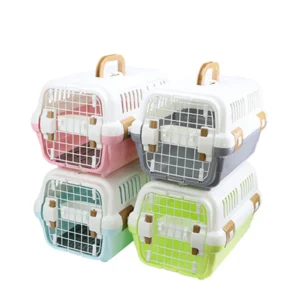 Portable Pet Travel Carrier Air Transport Cat and Dog Cage for Home and Travel