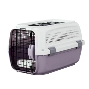 Portable Plastic Crate Airline Approved Pet Carrier Backpack Style Travel Products for Dogs Cats Button Closure