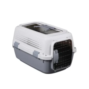 Portable Plastic Crate Outdoor Cage for Dogs and Cats Modern Solid Pattern Pet Luggage Box