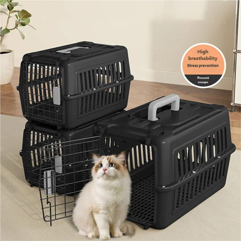 Portable Plastic Dog Backpack Pet Carrier for Airline Travel Outdoor Use Solid Design 15kg Capacity
