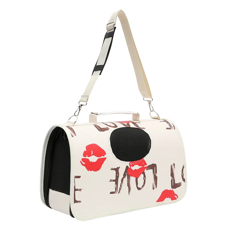 Portable Plastic Pet Carrier Backpack Breathable Cat Dog Travel Outdoor Pet Transport Bag
