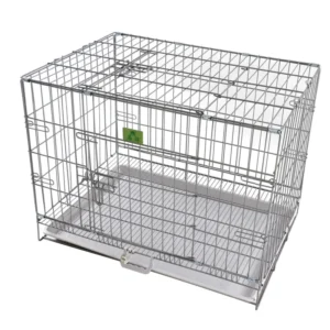 Portable Powder Coated Foldable Steel Wire Dog and Cat Pet Cages