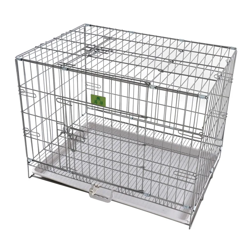 Portable Powder Coated Foldable Steel Wire Dog and Cat Pet Cages