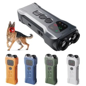 Portable Rechargeable LED Bark Control Device for Dog Training Ultrasonic Wave Prevention for Canine Behavior Correction