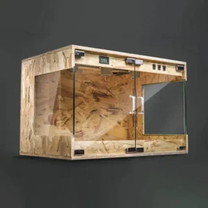Portable Reptile Amphibian Enclosure Feeding Box Eco Friendly Glass Reptile Terrarium Enclosures Cage for Rainforest