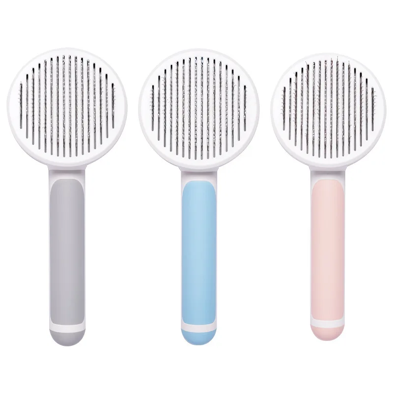 Portable Reusable Self Cleaning Slicker Pet Hair Remover Tool Massage Comb Pets Dog Cat Hair Removal Grooming Cleaning Brush