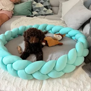 Portable Round Pet Accessories Large Dog Sofa Sleeping Bed Heavy Duty Dog Beds