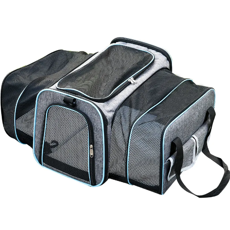 Portable Small Cat And Dog Pet Carrier Breathable Outdoor Expandable Handheld Bag