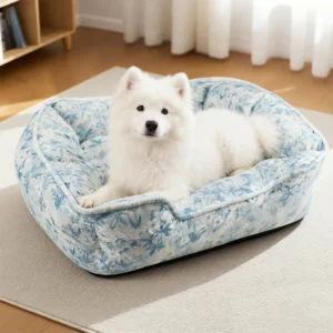 Portable Soft Comfortable Dog Cat Beds Luxury PP Filling Pet Dog Bed Durable Pet Dogs Kennel Bed