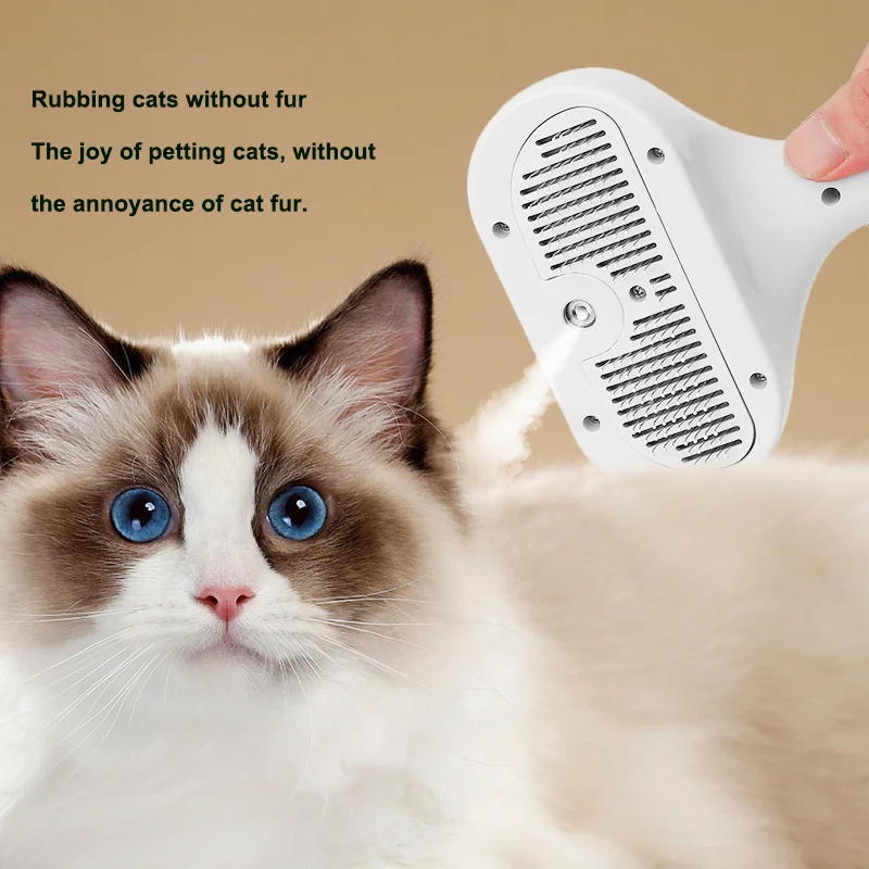 Portable Soft Rechargeable ABS Pet Hair Brush & Cat Combs Grooming Slicker for Cats & Dogs