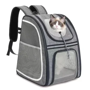 Portable Traveler Puppy Backpack Breathable Pet Carrier for Cats and Dogs for Hiking Camping Walking