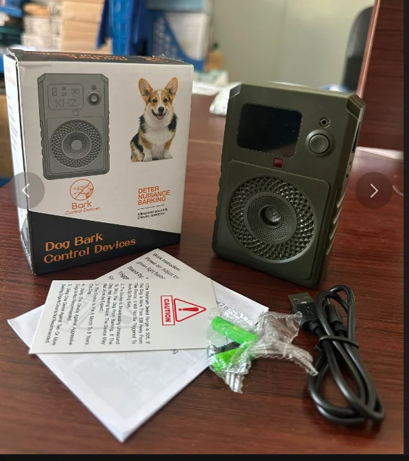 Portable Ultrasonic Dog Repeller Bark Stop Barking Device Deterrent Bark Control Device Handheld Dog