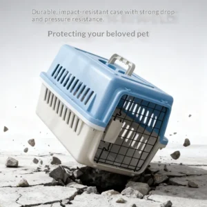 Portable Ventilated Pet Carrier for Cats and Small Medium Dogs Large Capacity Air Travel and Car Transport Crate