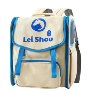 Portable Waterproof Pet Carrier Backpack for Cats Dogs Breathable Mesh Large Capacity Travel Backpack for Boys Girls