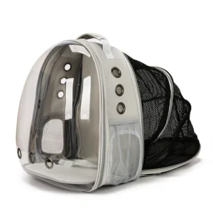 Portable and Breathable Cat and Dog Small Pet Carrier Three Outlets Backpack for Outdoor Travel