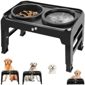 Portable and Height-Adjustable Pet Feeding Bowl New Design Plastic Dog and Cat Feeders Foldable