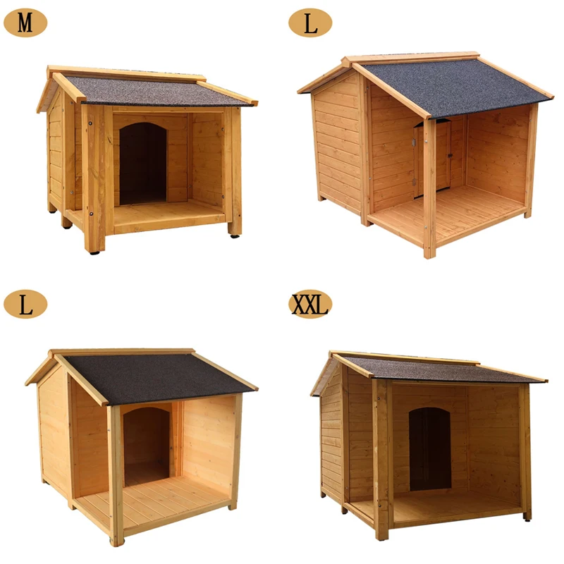 Prefab Luxury Big Outdoor Waterproof Custom Large Wooden Outside Heavy Duty Cat Dog Cage Pet House Furniture Kennel