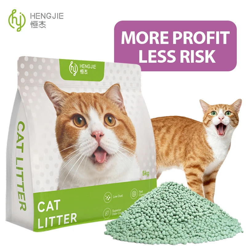 Premium Biodegradable Cat Litter Fast Clumping Highly Adsorbent Dust Free Lightweight Manufacturer
