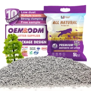 Premium Broken Sodium Bentonite Cat Litter Highly Absorbent Strong Clumping Natural Mineral Odor Control 5kg 10kg 20kg