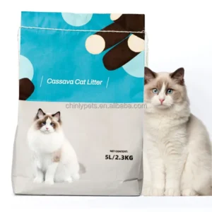 Premium Cassava Cat Litter 100% Natural Plant Based Ultra Low Dust Fast Tight Clumping Strong Odor Control Biodegradable