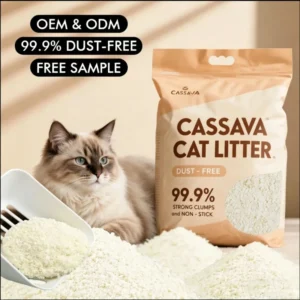 Premium Cat Sand Litter 2.4kg 2.5kg Biodegradable Eco Friendly Cassava Starch Pet Cleaning Product