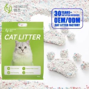 Premium Clumping Bentonite Cassava Biodegradable Low Dust Customized Scent Super Absorbent Cat Litter