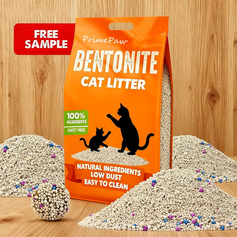 Premium Clumping Bentonite Cat Litter Flushable Fast Dust Free Odor Control Eco Friendly Activated Carbon