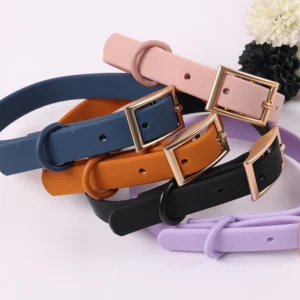 Premium Coated PVC Dog Collar Colorful Design Easy to Clean Durable Waterproof Dog Collar