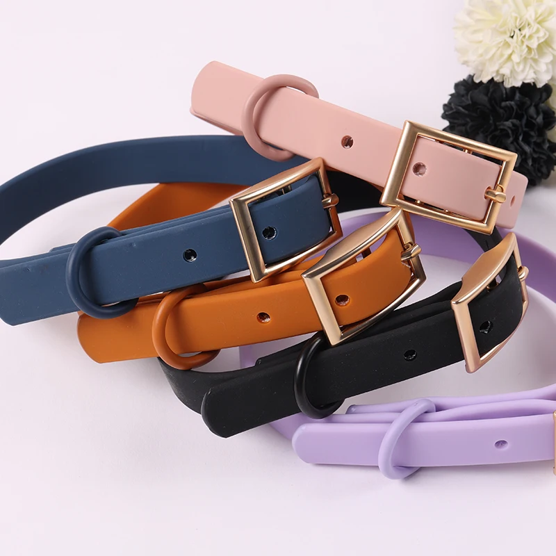 Premium Coated PVC Dog Collar Colorful Design Easy to Clean Durable Waterproof Dog Collar