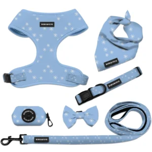 Premium Luxury Manufacturer Pet Supplies Custom Logo Durable Adjustable Cat Puppy Dog Harness Collar Leash Set