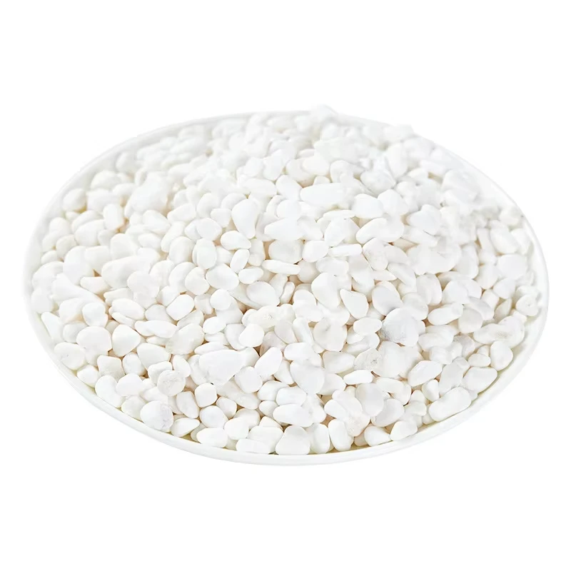 Premium Natural Decorative White Textured Cobblestone Pebbles for Landscape Design Garden Decoration Aquarium Eco Friendly