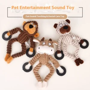 Premium Plush Dog Toys for Small Medium Breed Puppies Interactive Chewable Pet Supplies for Training and Entertainment